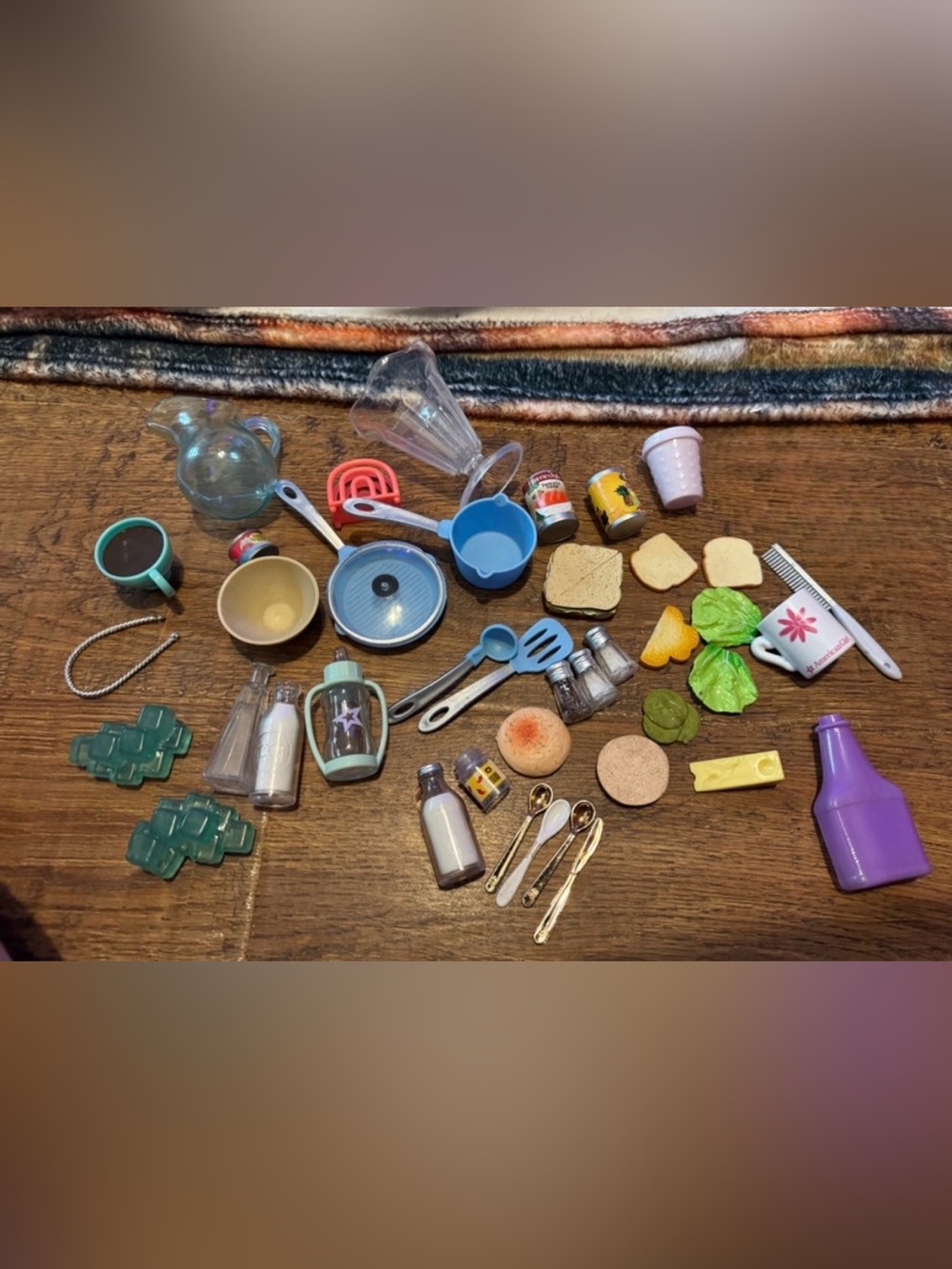 American girl and our generation kitchen and baking dining accessories